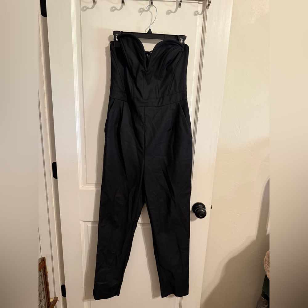 Club L London Black Strapless Jumpsuit - Picture 9 of 15